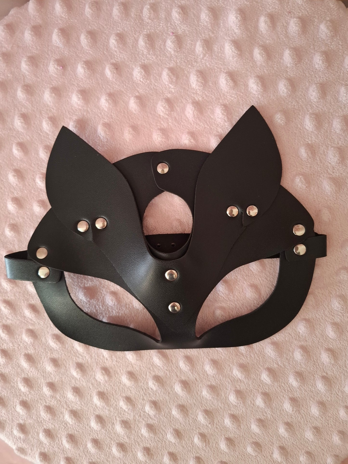 Máscara de Gato Fetish de Cuero Sintético