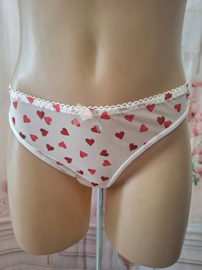 Pack de 7 Braguitas de Encaje con Diseño Floral y Corazones