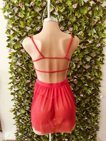 Conjuto rojo y negro