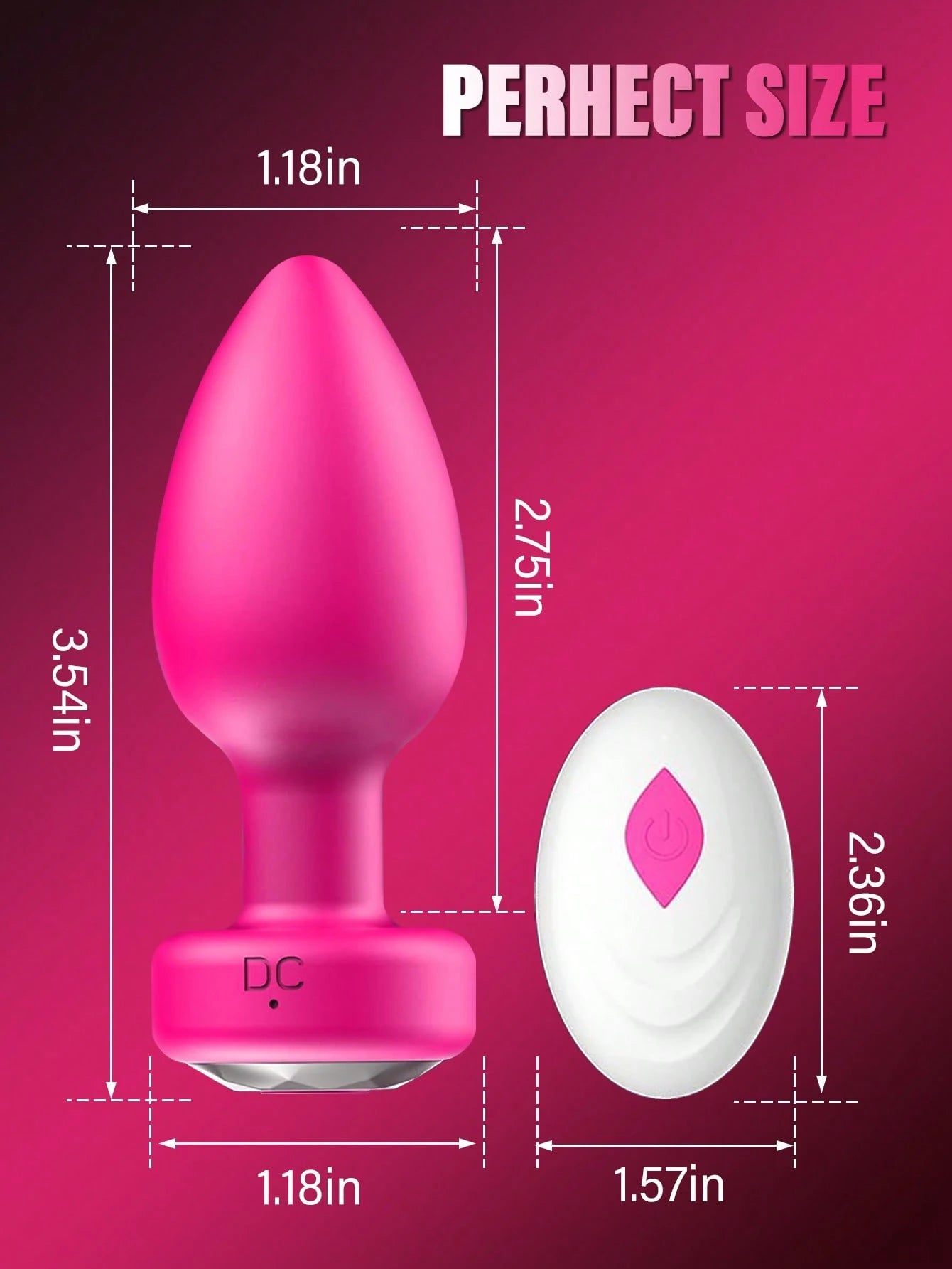 Plug Anal Vibrador con 10 Frecuencias — Control Remoto